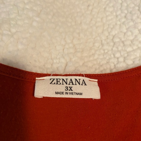 Zenana Outfitters Women’s Dress in Vibrant Orange - Picture 3 of 6